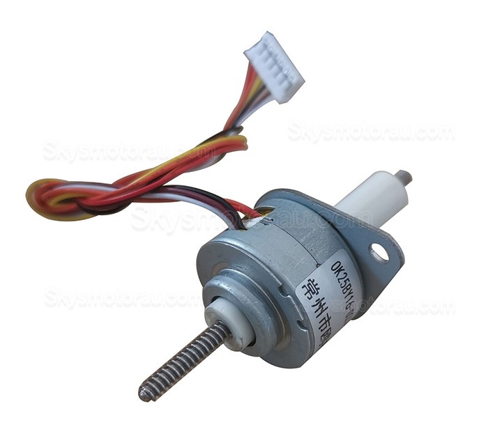 Oukeda OK25BY16-023A6-22N PM Linear Stepper Motor Lead/rev 1mm Travel 22mm 15 Deg 0.23A Thrust 10N
